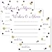 Purple and Gold Advice Cards (25 Pack) Fun Bridal Shower Activity - Best Wishes for New Parents - Unique Advice Alternative for Graduations, Birthdays & Time Capsules - 4x4 Cards