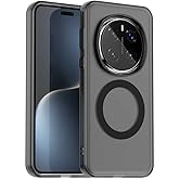 Pzwoxukhov Compatible with Honor Magic 7 Pro 5G Case Cover,Compatible with Magsafe,Shockproof Magnetic Phone Case，Compatible with Honor Magic 7 Pro 5G Case Black