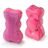 Hair Brush- Bowtie Detangling Comb for Adults, Kids and Toddlers-No Tangle Brush for All Hair Types, Long, Short, Fine, Thick, Curl, Straight-Pink Detangler by SUIKONE