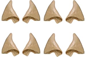 Kbraveo 4 Pairs Soft Pointed Elven Ear Pixie Ears for Halloween Cosplay Costumes