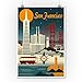 Lantern Press 9x12 Inch Art Print Wall D√©cor, San Francisco, California, Retro Skyline