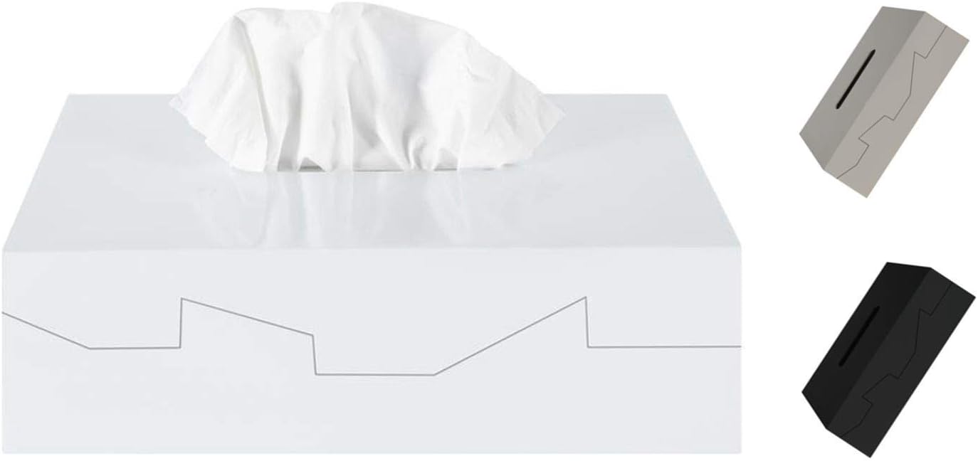 Magnetische Taschentuchbox Weiß - Verstellbarer Papierspender Für Kühlschrank & Küche