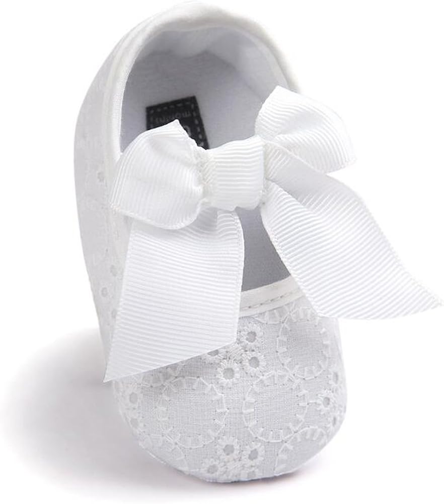  | Baby Girls Princess Bowknot Soft Sole Cloth Crib Shoes Sneaker | Sneakers