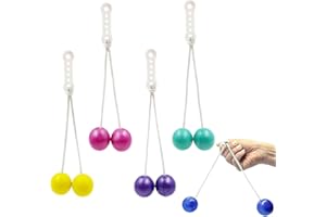 HVZUM 4 Pairs Lato Lato Clack Balls,Ladder Balls, Toss Game Balls, Children's and Adults' Pressure reducing Balls,Used for Tr