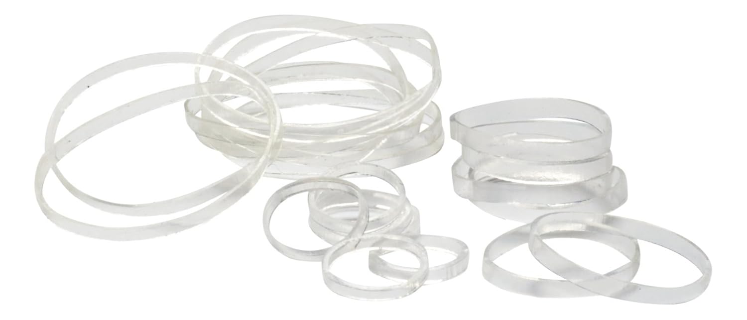 Goody Women's Hair Ouchless Multi Clear Polyband Elastics, 250 Count : Clear Hair Elastics : Beauty