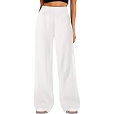 IWD Wide Leg Sweatpants Women High Waist Fleece Lined Sweat Pants Baggy Straight Athletic Pants with Pockets