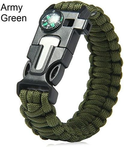 trevolutions tactical para cord braclet (olive green) (Olive)