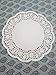 Paper DOILIES LACE 10.5 Inches Bulk 100 Pieces White Rose Design Paper Placement Table Doilies Paper Lace Disposable Perfect for Wedding, Birthday, Tea Party, Dining Tableware Decoration (100 Pieces)