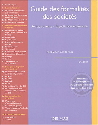 Guide des formalités des sociétés