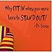Witkey Why Fit In When You Were Born To Stand Out Quote Wall Stickers Home Decor Decals DIY Art