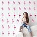 Melissalove 30Pcs Flamingo Wall Decor Stickers Removable Kids Nursery Vinyl Wall Decal Baby Nursery Girl Bedroom Wall Art Wallpaper D364 (Hot pink)