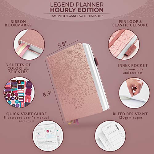 Legend Planner Hourly Schedule Edition Deluxe Weekly & Daily