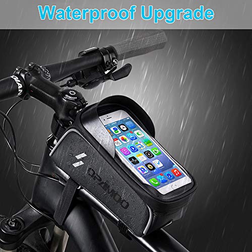 MYSBIKER Waterproof Bicycle Top Tube Cycling Phone Mount Pack with
