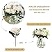 SOLEDI Silk Rose Cream 10 Heads Artificial Flower French Rose Fake for Bridal Bouquet Wedding Living Room Table Home Garden Decoration