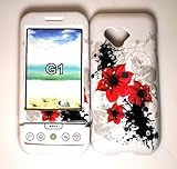 Electronics Red Lilly Flower Design Snap on Hard Bling Protective Cover Case for HTC GOOGLE G1 Book