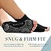 Ellaste Open Toe Yoga Socks - Non Slip Half Toe Sock with Anti Skid Grip for Yoga Pilates Barre: for Women Girl (Black, Small/Medium (Women 5.5-8.5 / Men 4.5-7.5))