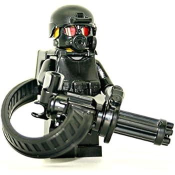 Heavy Support Gunner Minigun Soldier - Modern Brick Warfare Custom Minifigure