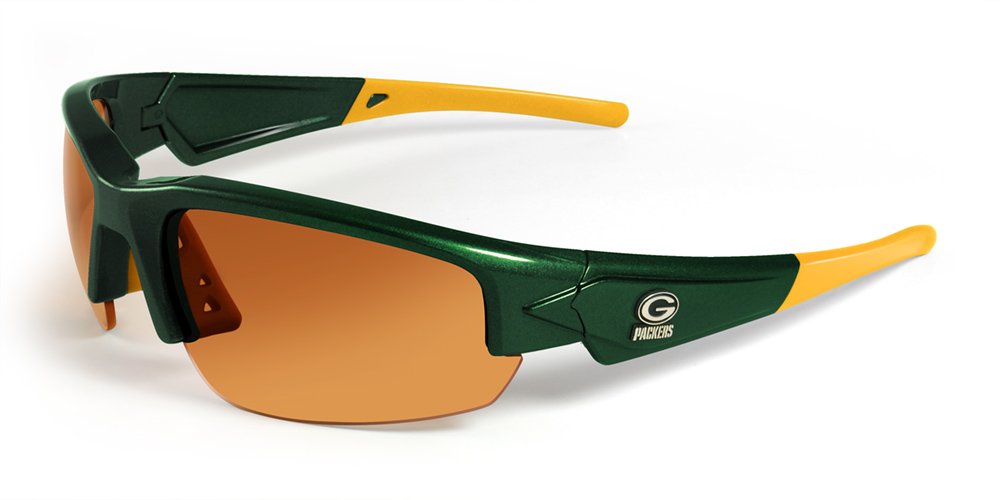 NFL Green Bay Packers Dynasty Sunglasses with Bag, Green