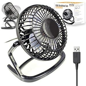 Orzly-Usb-Fan-Portable-Mini-Table-Silent-Desk-Fan-Black-Retro-Look Orzly Usb Fan Portable Mini Table Silent Desk Fan - Black Retro Look
