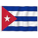 YongFoto Cuba Flag 1x1.5ft Cuban National Flags Banner for Outdoor Celebrations Home Garden Porch Party Decoration Flags with 2 Sturdy Grommets Precision Machine Stitched