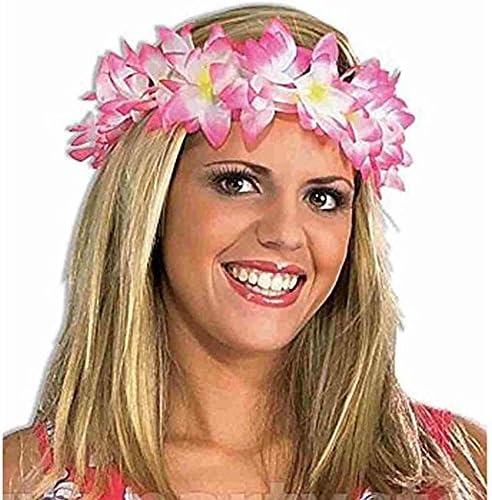 Pink/Yellow Lei Headpiece