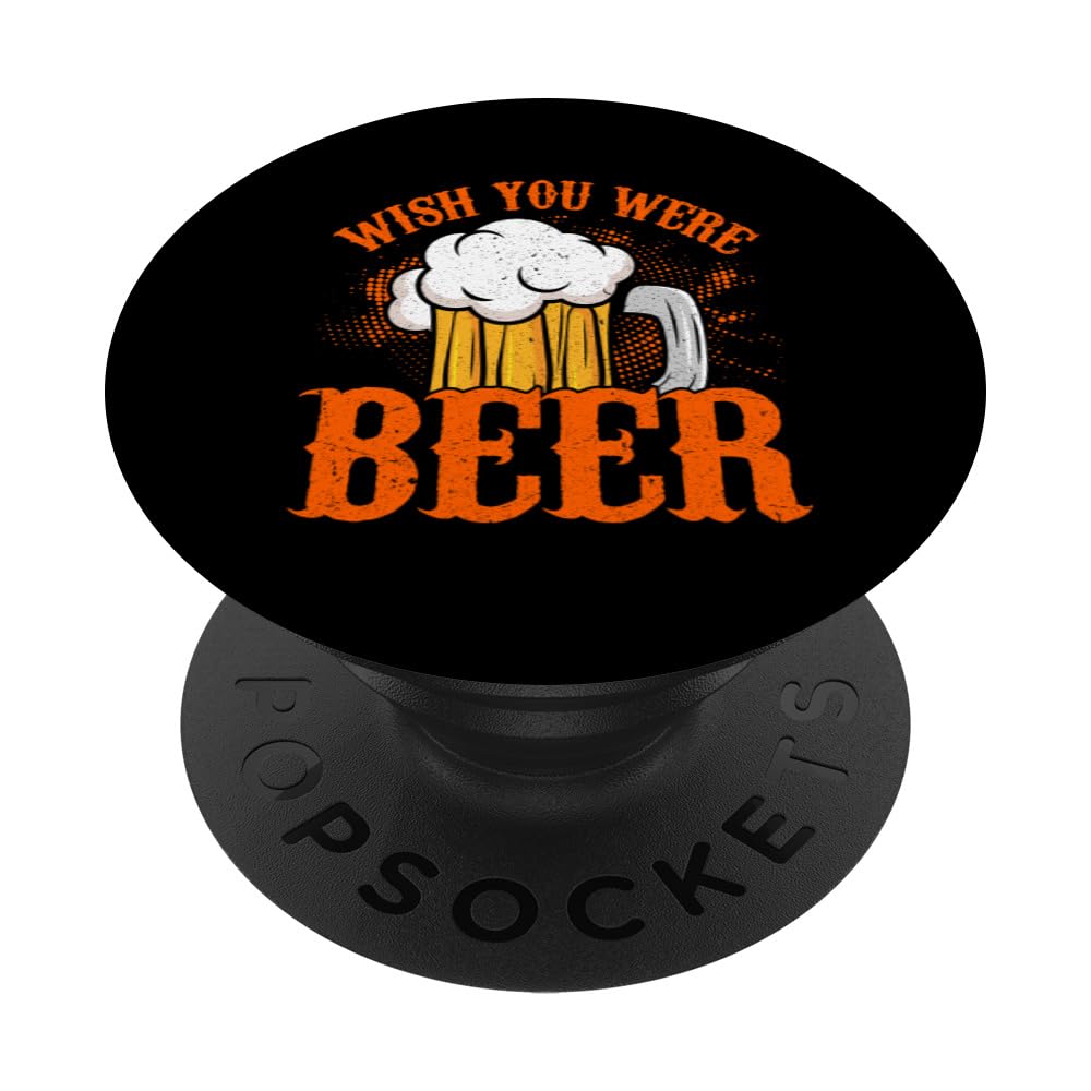 Wish You Were Beer Vintage Craft Beer Home Brewing Brewery PopSockets Swappable PopGrip