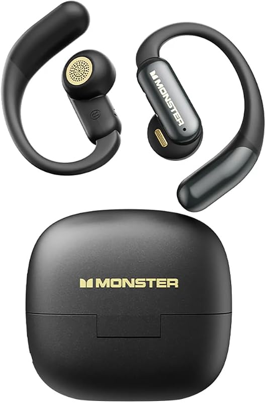 MS-AC550 Auricolari Open-Ear con Bluetooth 6.0, Design a Orecchio Aperto, IPX4, 13 mm, 6 Ore di Riproduzione, Custodia di Ricarica USB-C, 30 Ore Totali — foto 1 di 5