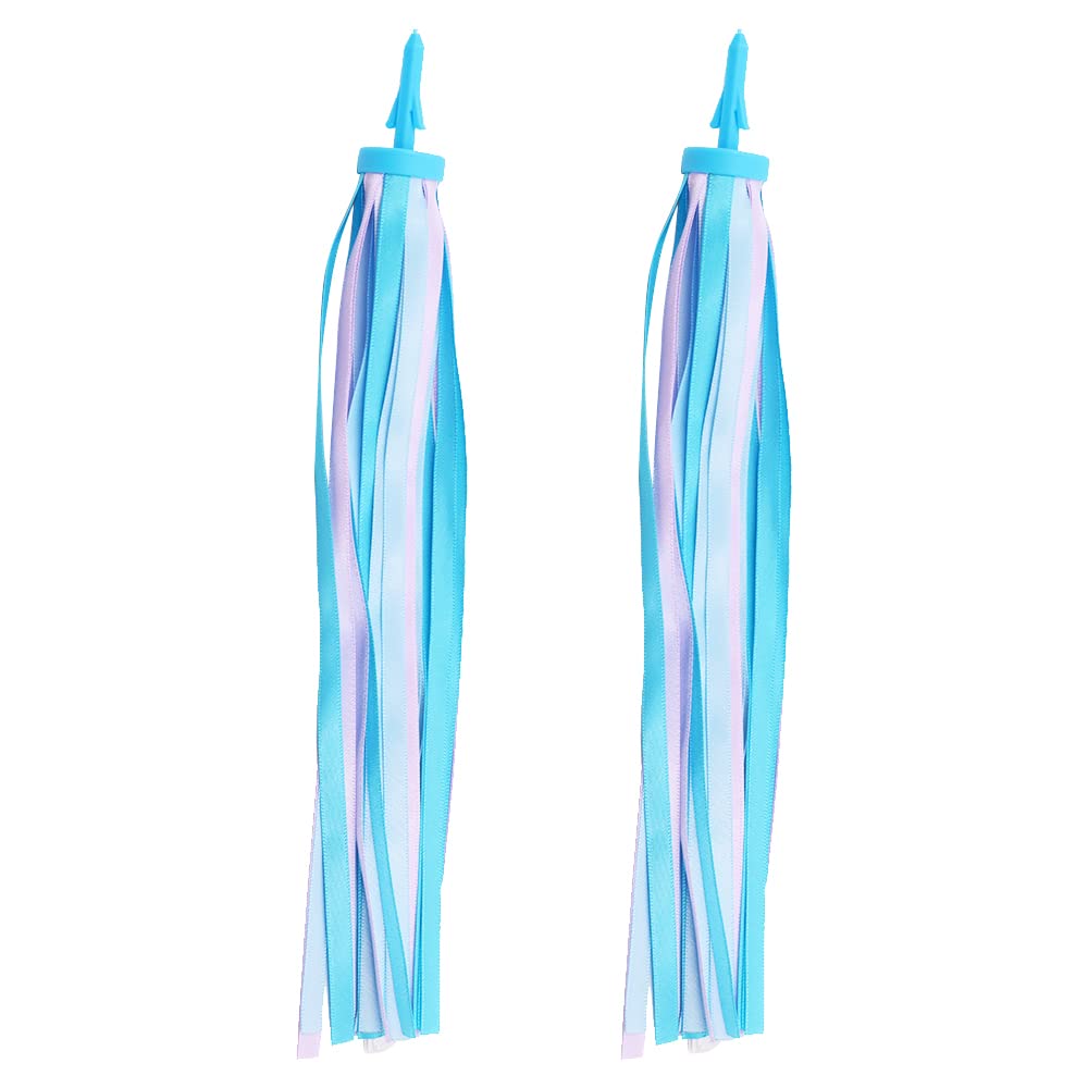 VOANZO 1 Pair Baby's Colorful Bicycle Grips Tassel Ribbons for Boys Girls Children’s Bicycle Decoration（2 ）