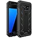 Poetic Galaxy S7 Case, Revolution Series [Premium Rugged][Shock Absorption & Dust Resistant] Complete Protection Hybrid Case w/Built-in Screen Protector for Samsung Galaxy S7 (2016) Black