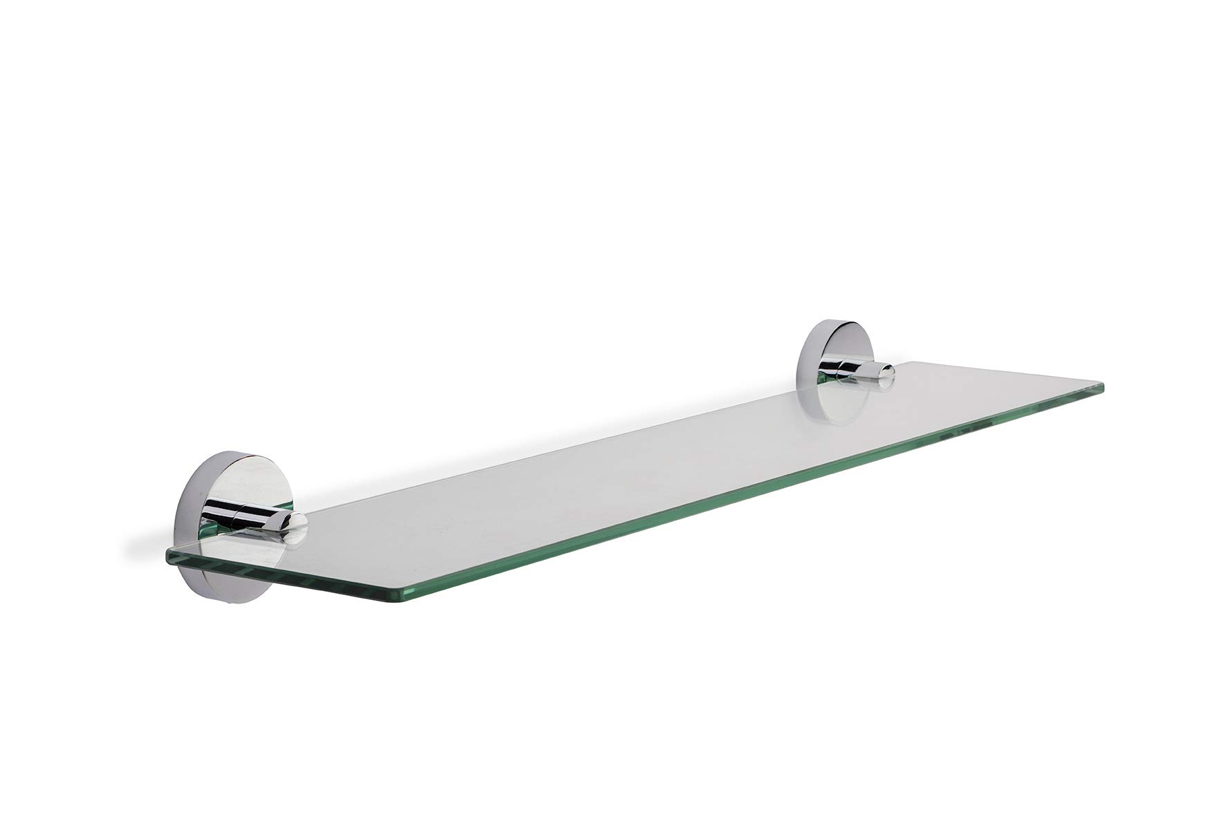 Croydex Flexi-Fix Britannia Durable Brass and Stainless Steel Construction Glass Shelf