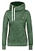 DJT Women's Funnel Neck Kangaroo Pocket Hoodie Sweatshirt