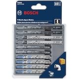 Bosch T5002 10-Piece Assorted T-Shank Jig Saw Blade Set