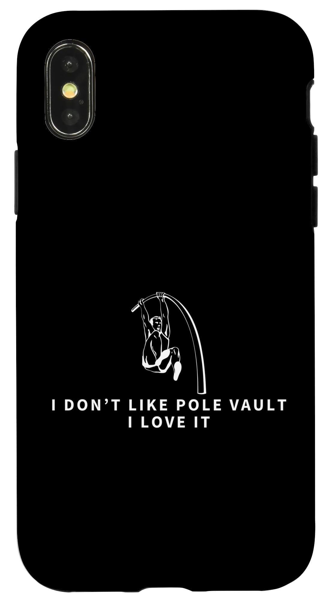 iPhone X/XS I Love Pole Vault Funny Pole Vaulting Case — image 1