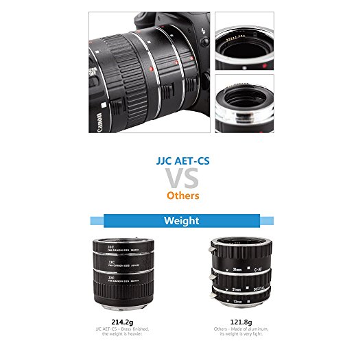 image for JJC Auto Focus Extension Tube Set for Canon DSLR Camera - Canon EOS 5D