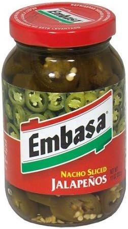 EmbasaNacho Sliced Jalapeño Peppers, 11 Oz Jar (6-pack)