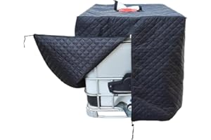 Insulated Water Tank Cover for 1000L IBC Tanks, Made of Thickened 210D Oxford Cloth with Composite Cotton Lining, Waterproof 