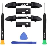 Ikpek 2 Pack Bumpers Replacement LB RB Button for Xbox Series X/S Controllers, Black Shoulder Trigger Buttons Top Middle Bracket for Xbox Series Controller