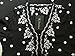 R.Vivimos Womens Boho Floral Embroidered Casual Drawstring Tie Cotton Long Dresses XXL Black