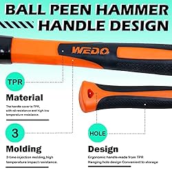 WEDO Ball Peen Hammer, Ball Pein Hammer with