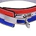 ARD-Champs 10MM Weight Power Lifting Leather Lever Pro Belt Gym Training Red,White & Blue