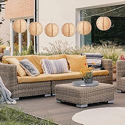 Burlap Paper Lanterns Round Chinese Paper Lanterns