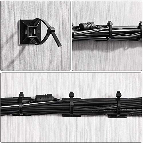 SelfAdhesive Cable Management ZipTie Anchor Mounts Package of 100 (1