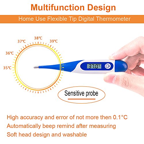 Colori Digital Medical Thermometer Monitor Fever Temperature by Oral