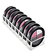 FLYMEI Acrylic Makeup Brush Holder Bundle Powder Holder, Blushes, Highlighters Eye shadow Organizer Makeup Organizer Cosmetics Beauty Storage Organizer Gift Set