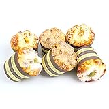 RoundLove Fake Cupcake 6pack Simulation Sprinkle Artificial Food Cake Kitchen Toy Decoration