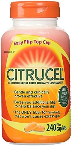 CITRUCELw/SmartFiber Methylcellulose Fiber Therapy Caplets, 1Pack (240-Count Each) Qkelsf