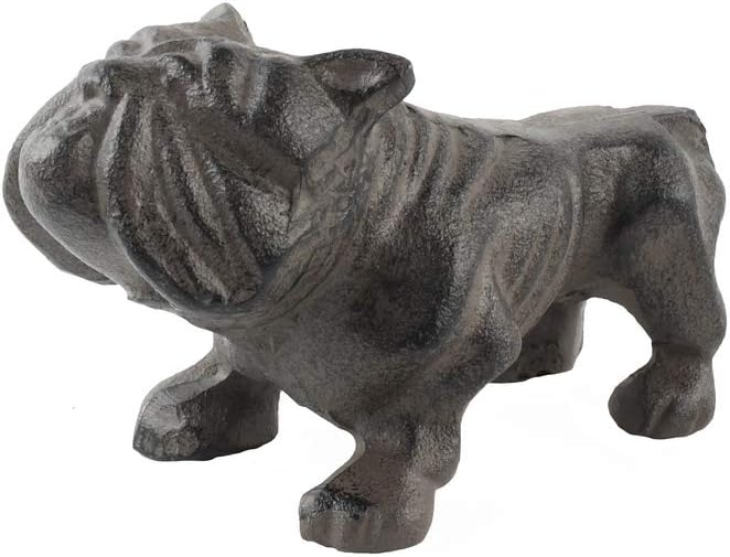 Treasure Gurus Heavy Weight Cast Iron Bull Dog Metal Paperweight Bulldog Desk Guard Dog Figure