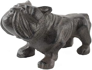 Treasure Gurus Heavy Weight Cast Iron Bull Dog Metal Paperweight Bulldog Desk Guard Dog Figure