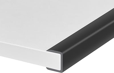 Protalwell Rubber Edge Trim 3/4 Inch Peel and Stick U Shaped Banding 10Ft