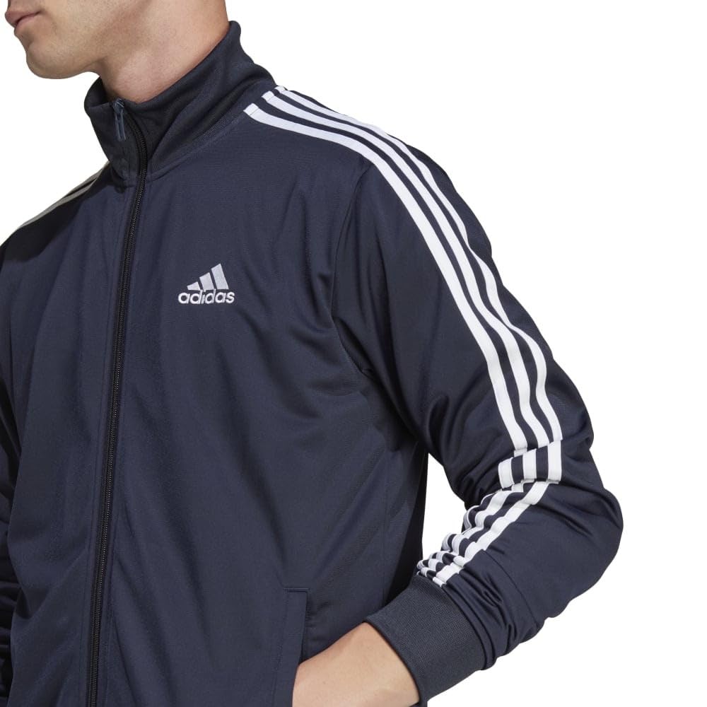 adidas ECS77 Men's Jersey Top and Bottom Set, Basic, 3-Stripes, Tricot, Tracksuit